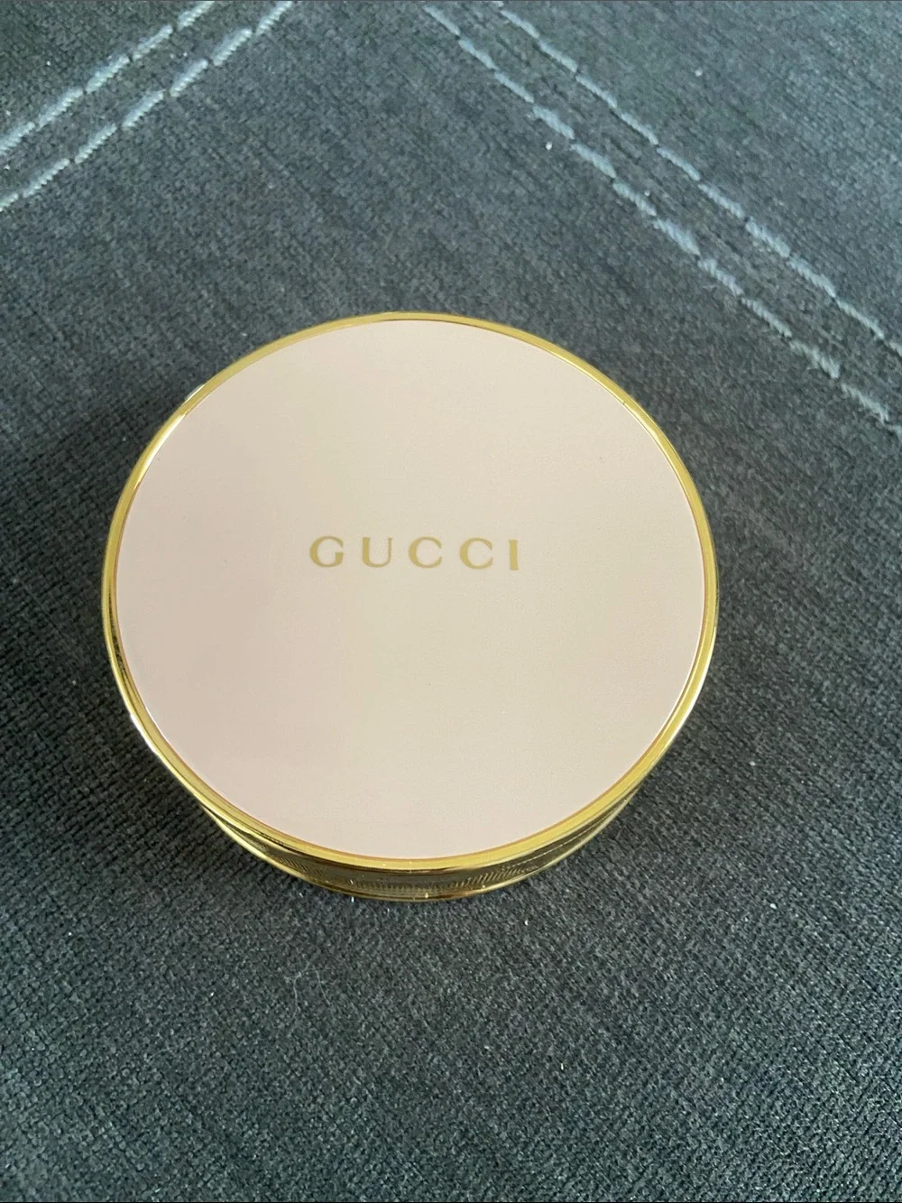 Gucci Matte Powder Compact - Beige Brown & Gold
